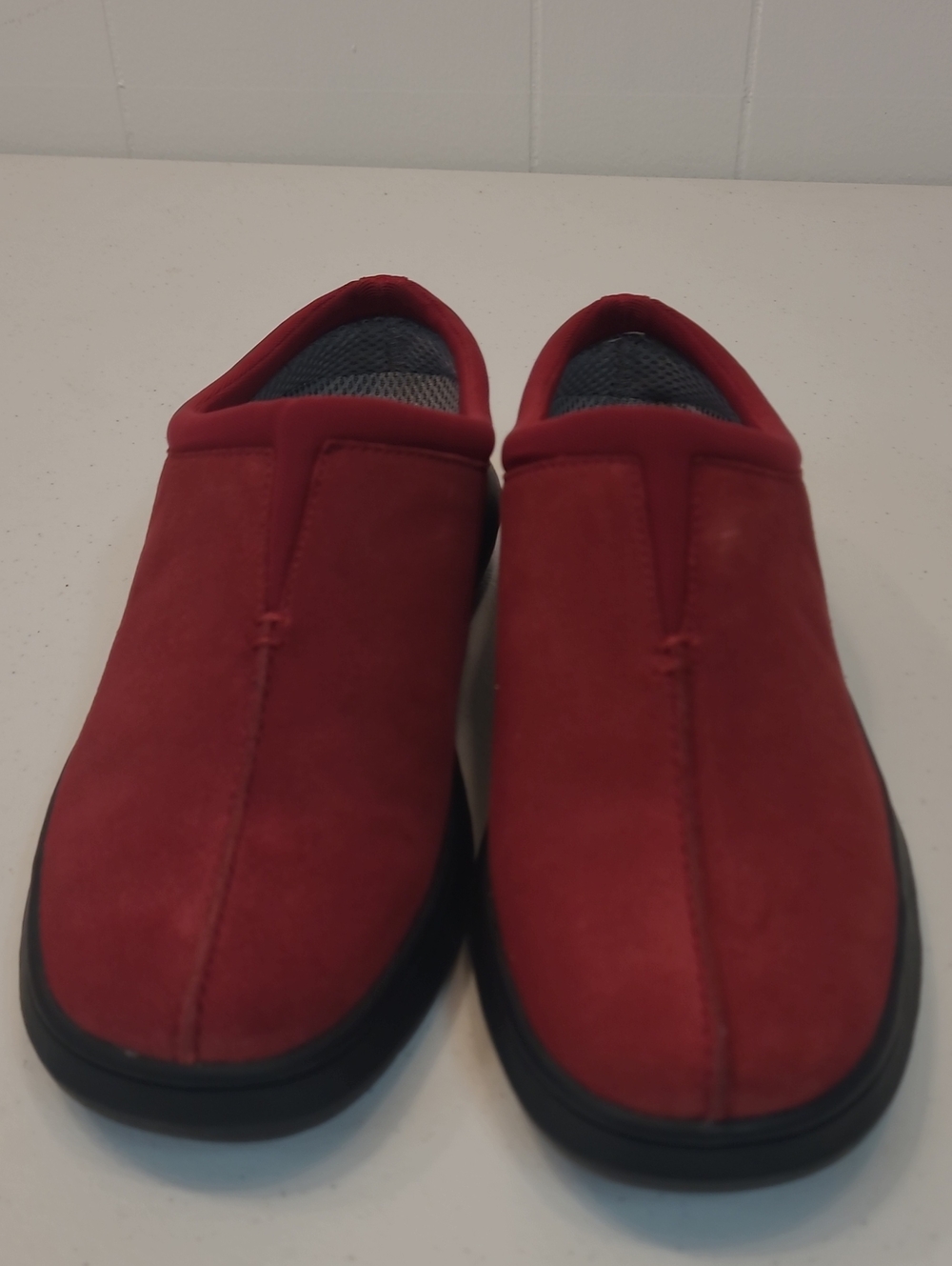 Keds Hampshire Red Clog Suede Slip-On SZ 8.5 EUR 39.5